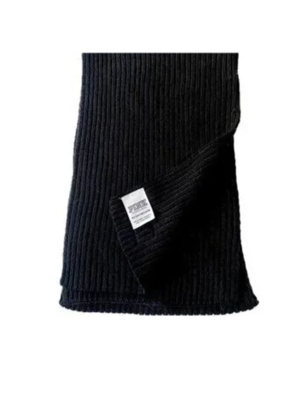 PINK Ribbed Knit Scarf Victoria's Secret Neck Wrap in Charcoal NEW
